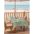 thumbnail image 2 of Outdoor Tablecloth with Umbrella Hole for Patio/Picnic/Party/Camping, Sage Green Wildflowers Waterproof Table Cloth Rectangle Table Cover Washable, Modern Floral Butterfly Plant (60"x 120"), 2 of 8