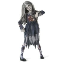 Morph Girls Zombie Costume Kids Undead Scary Halloween Fancy Dress Costume Halloween Red M-L