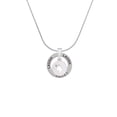 thumbnail image 2 of Delight Jewelry Silvertone Cat Head Silhouette Laugh Ring Charm Necklace, 18", 2 of 4