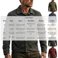 thumbnail image 3 of LODIENY Men Denim Trucker Jacket Button Down Collared Long Sleeve Classic Fit Jean Coats Western Style Cowboy Jackets Wine L, 3 of 6