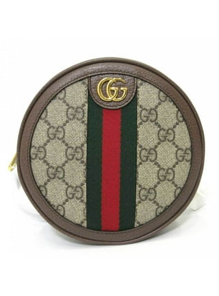 Authenticated Used GUCCI Gucci Web GG Supreme Sherry Line Backpack Rucksack  PVC Leather Beige Black Green Red 443805 