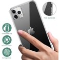 thumbnail image 3 of Compatible with iPhone 11 pro max Case, IBAOLEA Clear Slim Soft Full Coverage Protective TPU Silicone Cell Phone Case Pink for iPhone 11 Pro Max (6.5 inch) Clear, 3 of 5