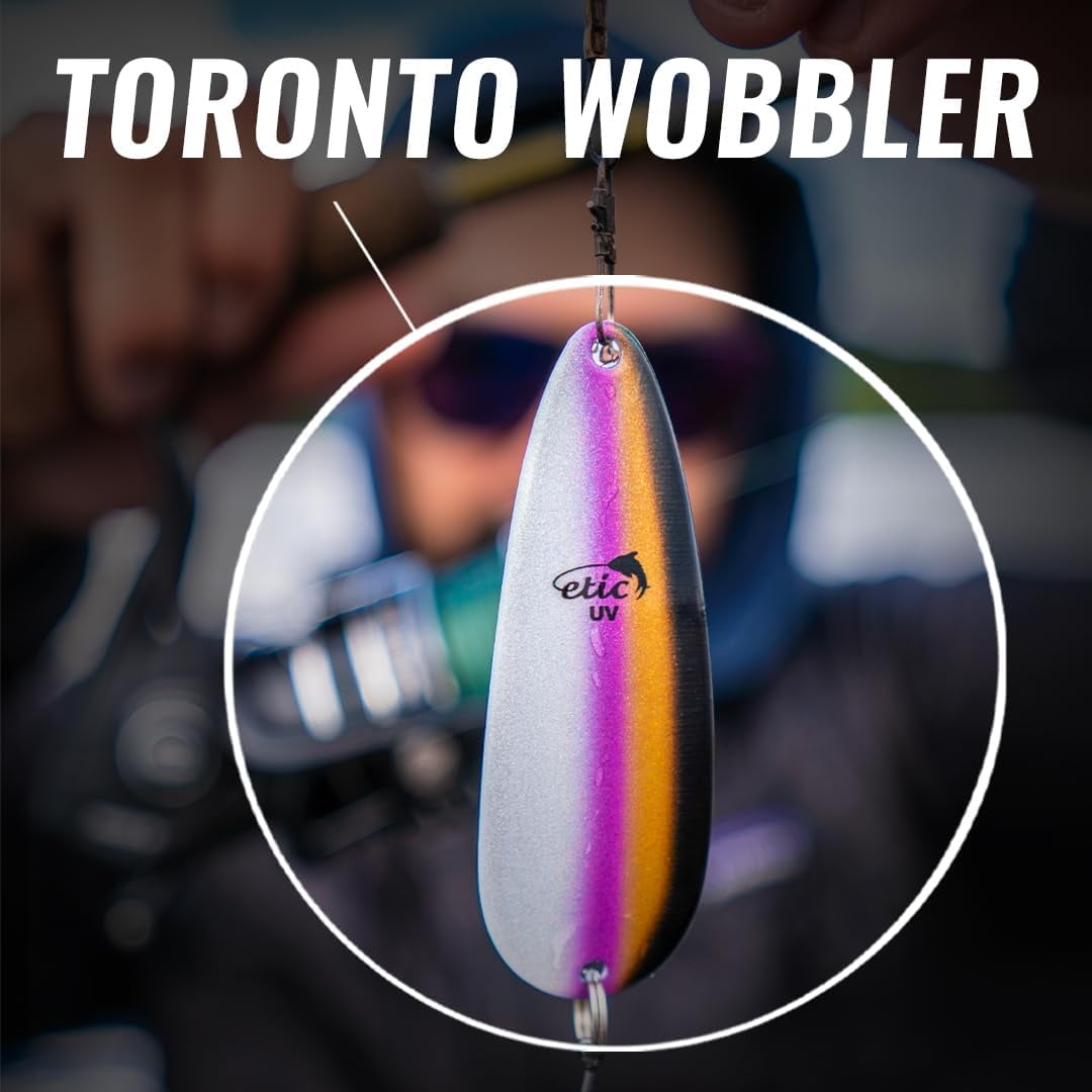 shiyou-Toronto Wobbler Fishing Spoons Kit 100% Made of Brass