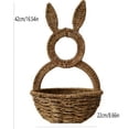 thumbnail image 3 of Easter Bunny Wall Basket for Spring Decor with Open Design to Display Flowers and Treats, 3 of 9