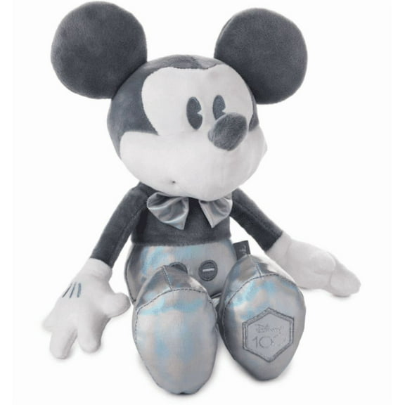 Hallmark Mickey Mouse 100 Years of Wonder Silver Plush New with Tag