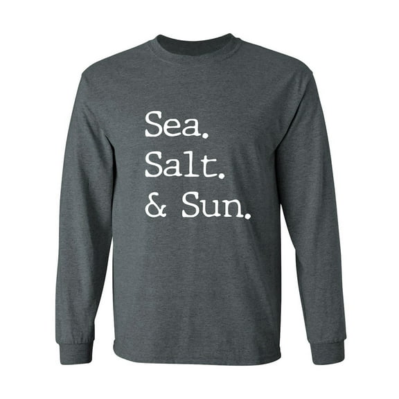 Sea. Salt. & Sun. Adult Long Sleeve T-shirt