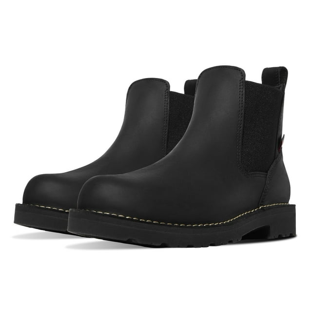 Botas de trabajo Danner Bull Run Chelsea de 6 pulgadas para hombre, color negro