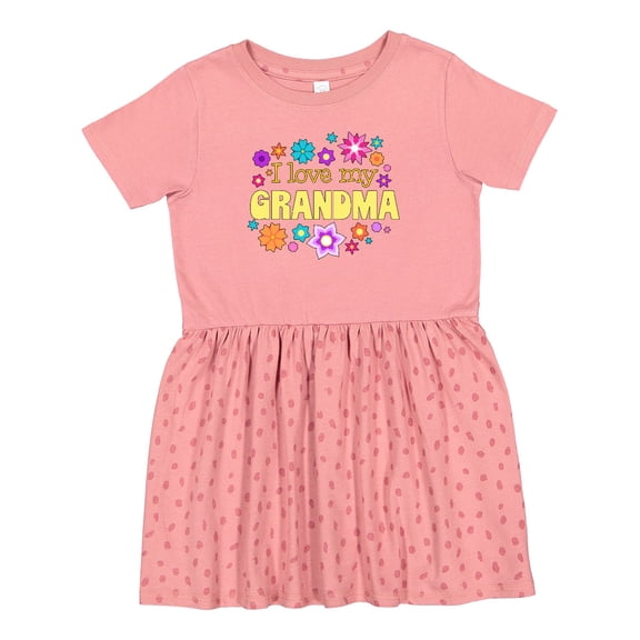 Inktastic I Love My Grandma Girls Toddler Dress
