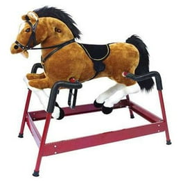 Radio Flyer Chestnut Plush Interactive Spring Kids Pony Toddler Ride on Walking Animal Toy with Sounds Walmart