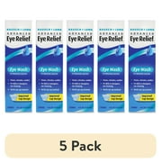 (5 pack) Advanced Eye Relief Eye Wash from Bausch & Lomb, Eye Irrigating Solution, 4 Fl Oz (118 mL)