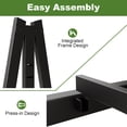 thumbnail image 3 of Arhomefurni 14 inch Queen Bed Frame, Heavy Duty Metal Platform Bed with Round Corner Legs & Mattress Retainers, Noise Free, 3 of 9