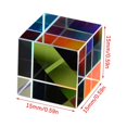 thumbnail image 3 of Chromatic Mirror Beamsplitter Optical Glass Mirror Dispersion Hexagonal Cube, 3 of 5