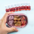 thumbnail image 6 of Transparent Portable Compartment Storage Box, Sealed Mini Small Box, 6-Grid Vitamin Pill Organizer, Dishwasher-Safe Storage Case, Purse-Worthy Travel Organizer, 6 of 6