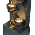 thumbnail image 2 of Alpine Corporation 6-Tier Bowl Old Fashion Gray Fountain w/ Warm White LED, 2 of 11