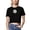 A91 Black, variant on Mifsaly Floral Crop Tops for Women Summer Slim Fit Crewneck Short Sleeve Cropped T-Shirts Trendy Y2K Going Out Cotton Shirts Lightweight Casual Beach Club Party Tees L