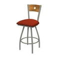 thumbnail image 2 of XL 830 Voltaire 30" Swivel Counter Stool with Black Wrinkle Finish, Natural Back, and Graph Alpine Seat, 2 of 2