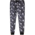 thumbnail image 1 of Ma Croix Mens Twill Jogger Pants with Ankle Zipper Star Elastic Cotton Pants, 1 of 5