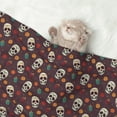 thumbnail image 2 of Pofeuu Skull colorful flower Print Puppy Blanket,Dog Blankets,Pet Blanket Cozy Cat Blankets for Indoor Cats, Fuzzy Pet Blanket for Kitten Doggy Dog Blankets-Small, 2 of 8