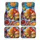 thumbnail image 1 of Fotbe Vibrant Picnic Food Spread Juego de 4 Tapetes para Auto con Estampado – Alfombrillas de Goma Reforzada, Diseño Antideslizante, Protección para Todo el Año – Vehículos, Autos, Camionetas y SUVs, 1 of 7