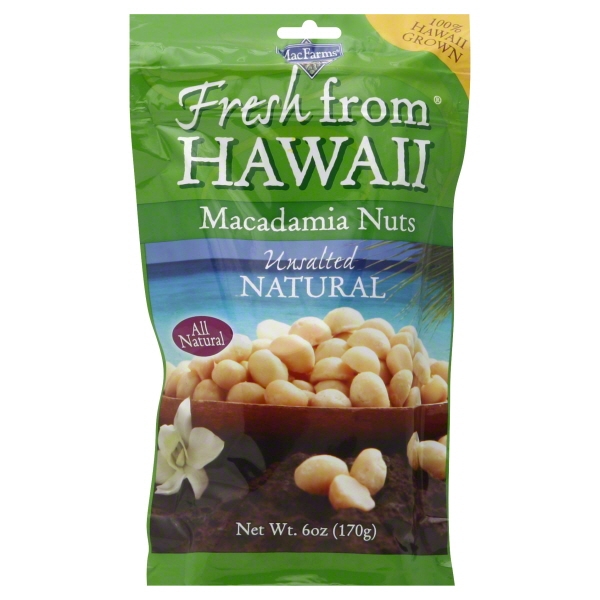 MacFarms Fresh From Hawaii Natural Macadamia Nuts, 6 Oz.