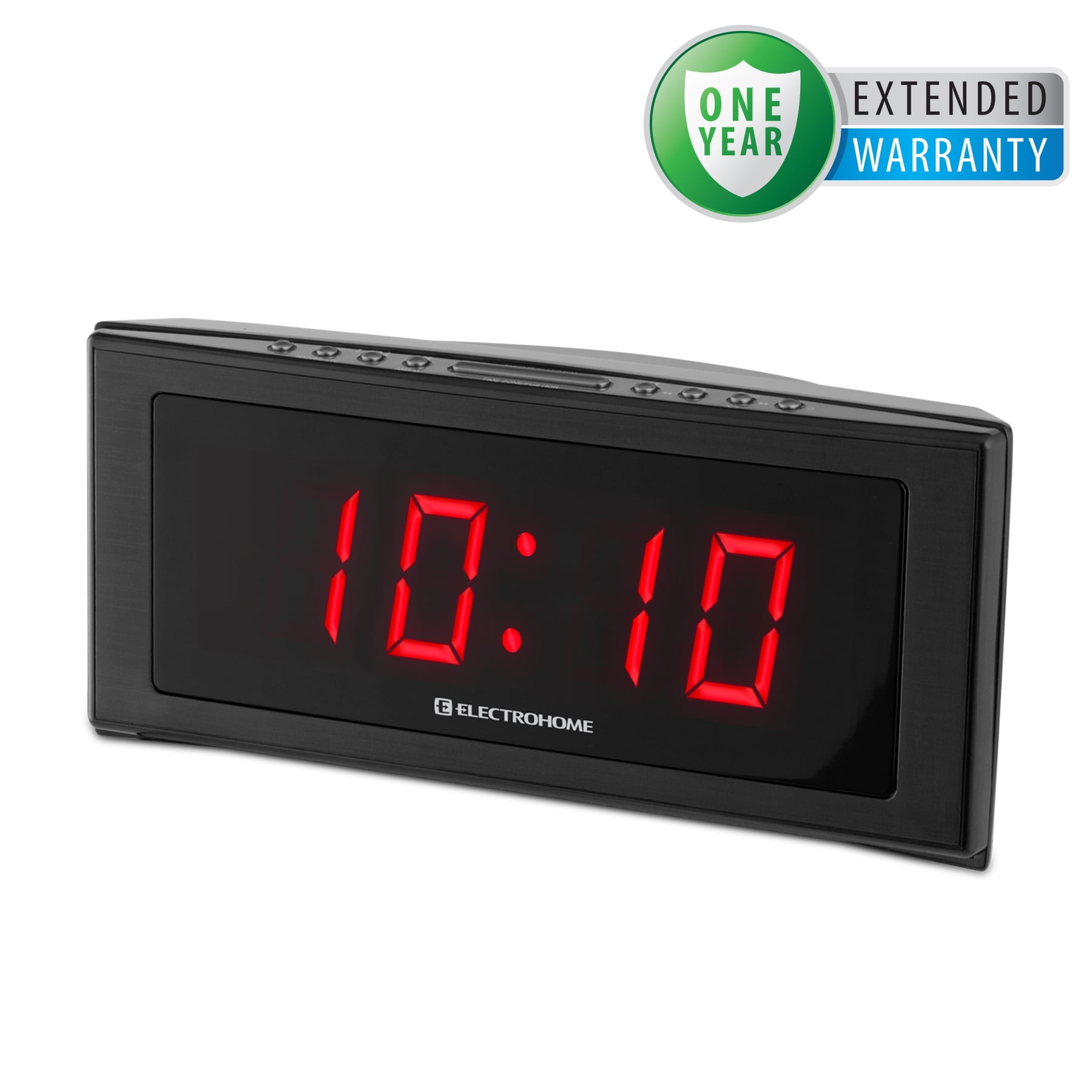 Electrohome 1 8 Inch Jumbo Led Alarm Clock Radio With Battery Backup Electrohome 1 8 Inch Jumbo Led Alarm Clock Radio With Battery Backup Auto Time Set Digital Am Fm Dual Year Extended Warranty