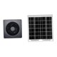 thumbnail image 2 of Extractor solar silencioso y resistente, accesorio para invernaderos y casas de mascotas en exteriores. Gris de 8 pulgadas, 2 of 9