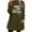 Army Green, variant on Women's Winter Long Sleeve Shirts Fleece Thermal Crewneck Letter Printed Thick Casual Loose Pullover Tops with Pockets (XL, White)