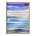thumbnail image 2 of Kate and Laurel Blake Seaside Serenity Framed Printed Glass Wall Art by Xizhou Xie, 18x24 Natural, Modern Abstract Bright Landscape Art for Wall, 2 of 6