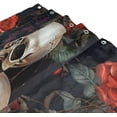 thumbnail image 3 of Skull Shower Curtain Waterproof Fabric with 12 Hooks Bathroom Decorative Bath Curtain Set Polyester Fabric Machine Washable 60 x 72 Inch, 3 of 6