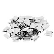 Uxcell Metal Reusable Staple Binding Refills Clips Nalclip 0.5" x 0.35" x 0.12" 50Pcs