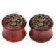 thumbnail image 1 of 1 Par De Aleación De Madera Pulpo Estalló Expansores Túnel Tapón Para Los Oídos Camilla 14mm Sunnimix Madera del ampliador del oído, 1 of 8
