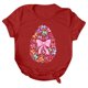 thumbnail image 4 of Mujeres Manga Corta de Verano Tops V-Cuello Impreso Suéter, Blusa de Moda Casual para la Primavera, 4 of 5