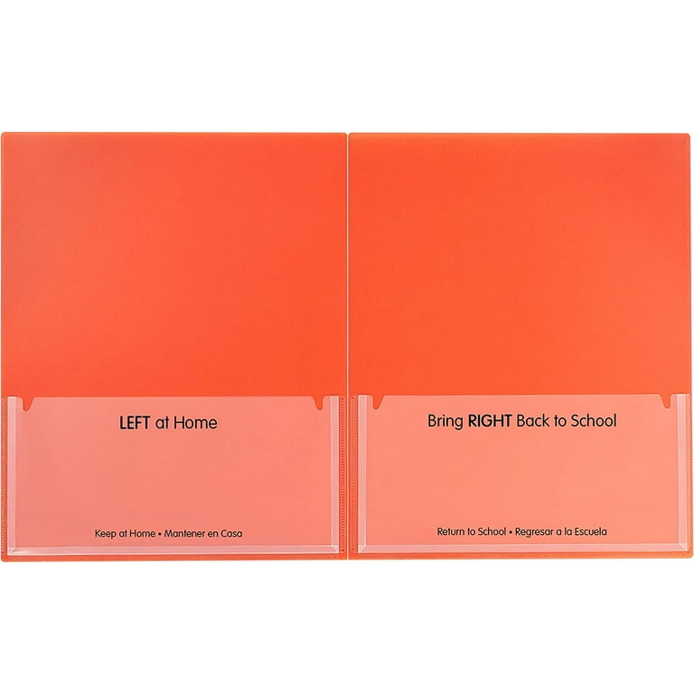 C-Line Products CLI32002 25CT Classroom Connector Folders- Orange