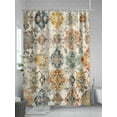 thumbnail image 5 of Fsddascl Farmhouse Morocco Shower Curtain Set - 36" x 78" Washable Bathtub Curtain with 12 Hooks, Boho Abstract Shabby Texture Art Waterproof Fabric Stall Shower Curtains for Bathroom/Bathtub Décor, 5 of 6