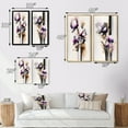 thumbnail image 4 of Designart "Pink Orchid on Abstract Fusion I" Orchid Framed Wall Art Set Of 2 - Pink Floral Framed Wall Art Set Of 2, 4 of 7