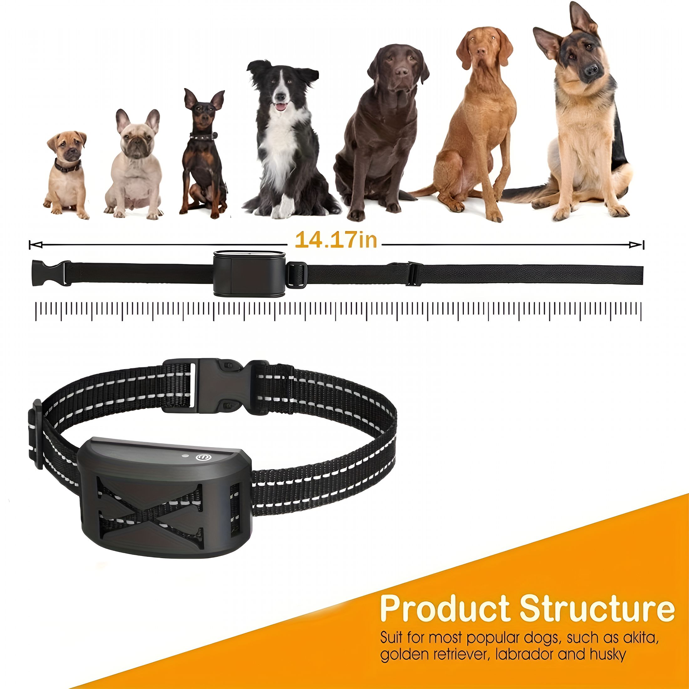 GJX Upgraded Wireless Dog Fence System with 9-Level Remote Control for Three Dog Leashes, Electric Dog Fence and Training Collar, Adjustable Wireless Dog Boundary Containment System