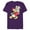 Purple, variant on Disney Vintage Donald Duck with Holiday Present - Short Sleeve Blended T-Shirt for Adults - Customized-Yellow