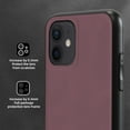 thumbnail image 6 of Nalacover Case for iPhone 11,Slim Luxury Premium PU Leather Non-Slip Grip Shockproof Bumper Anti-Scratch [ with Tempered Glass Screen Protector ] Cases For iPhone 11, Wine Red, 6 of 8