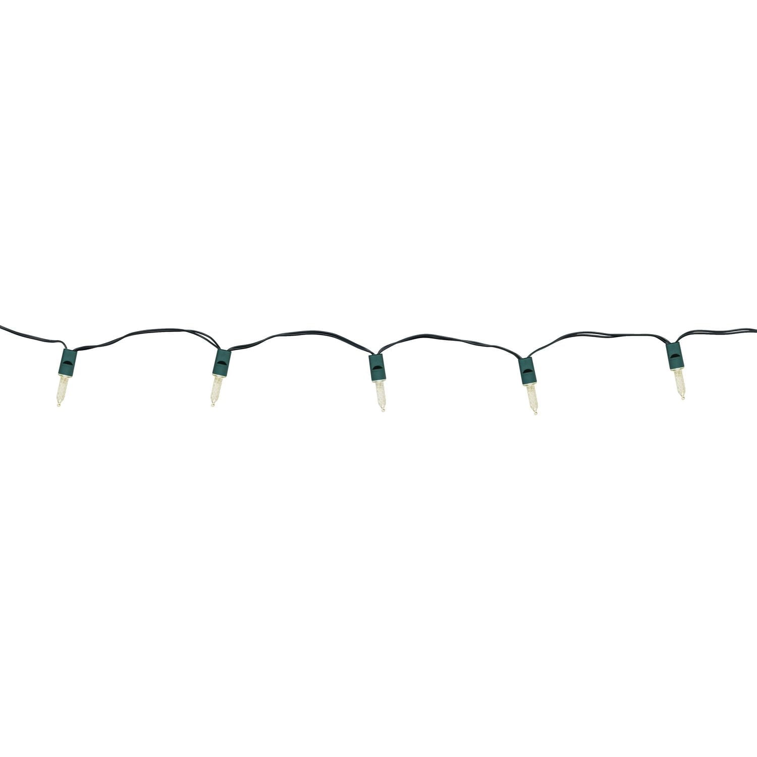 50 count M5 LED Battery operated warm white light string with 8 functions and timer