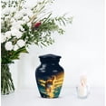 thumbnail image 7 of Cat Small Cremation Urns For Adult Human Ashes 3 Inch - Burial Urns For Human Ashes Adult Female Keepsake Remains - Blue Mini Urn For Women & Men - Miniature Urn For Mother And Father, 7 of 7