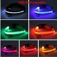 thumbnail image 4 of Spencer LED Dog Collar, USB Rechargeable Safety Light Up Glowing Pet Collars for Dog with Nylon Webbing, 3 Glowing Modes & 3 Reflective Strings Perfect for Small, Medium Dogs "S-XL,Black", 4 of 6
