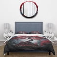 thumbnail image 3 of Designart "The Elegance of the Red Japanese Maple" Japan Art Bedding Covert Set - Global Coral People Bed Set With 2 Shams, 3 of 6