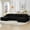 Black, variant on Vanress 125 Inch Modular Cloud Couch Sectional Sofa for Living Room, Modern Corduroy Boneless Couch, Upholstered Deep Seat U Shape Sofas Couches, No Assembly Required, Black