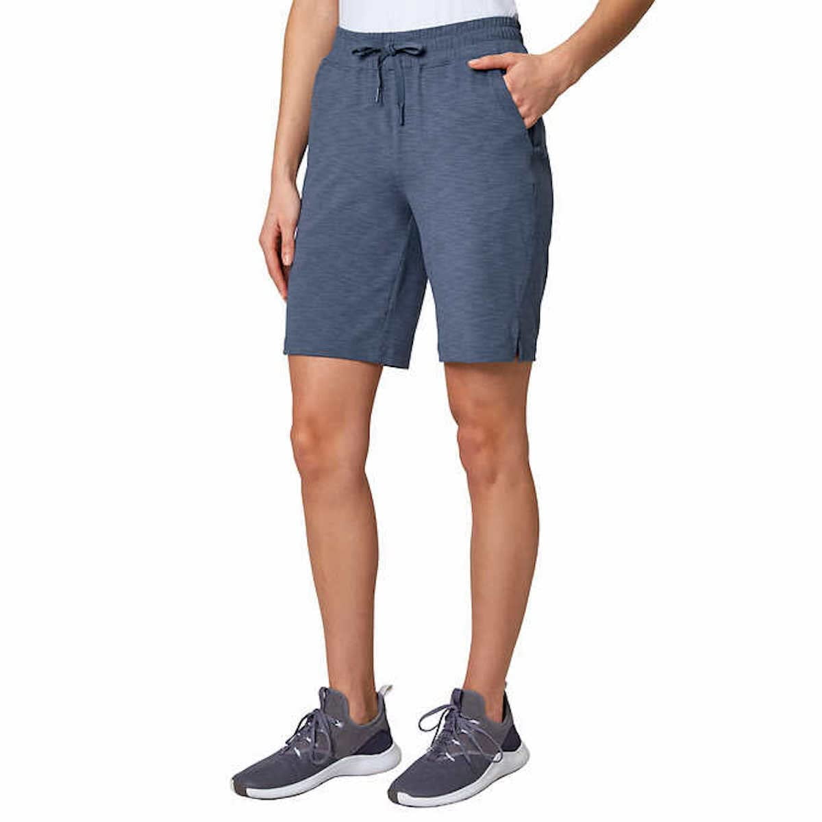 Mondetta Women's Active Bermuda Short (Blue Medium)