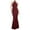 Wine, variant on Horkkom Women Prom Dress Halter Neck Evening Gowns Sleeveless Sequin Dress Bodycon Mermaid Maxi Long Dress Sparkly formal Party Dress