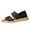 Black, variant on Women Sandals clearance for Juebong Flat Sandals for Womens Leather Loafer Comfort Slip-On Soft Flats Fashion Casual Leather Loafer Sandal Closed Toe Walking Shoes for Daily Working