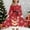 Red, variant on KANG Christmas Princess Dress | Holiday Party Gown with Print & Lacing | Whimsical Pageant & Ball DressBlack140
