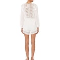 thumbnail image 2 of LoveShackFancy Women's Anais Playsuit 1/S Ivory with Ivory Tassels, 2 of 3