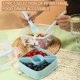 thumbnail image 5 of XWSHYW Aparatos de Utensilios de Cocina. Fiambrera Bento Box Fiambrera Portátil Tazón de Doble Capa con Tapa y Cuchillo y Tenedor Tazón Portátil de Fruta Reutilizable para Microondas Fiambrera Transp, 5 of 6