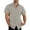 Coffee, variant on YANGXINX Men's Shirt 2026 Linen Solid Color Short Sleeve Button Down Collared Tops with Pockets Comfortable Breathable Slim Fit Business Wear